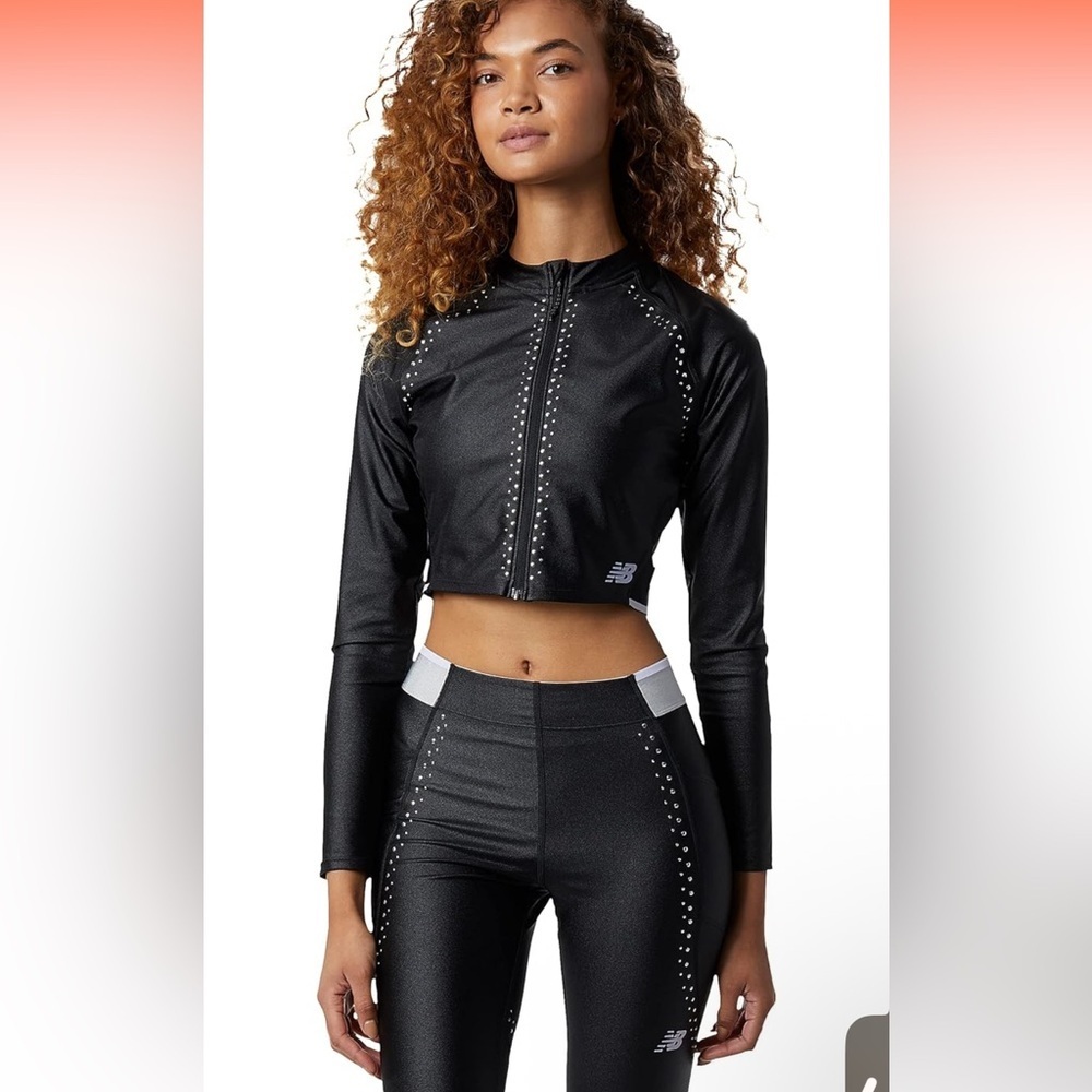 New Balance Sydney Mclaughlin Crop Jacket & Leggings Size S Top Bottoms XS NWOT